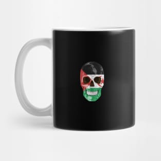 Western Sahara Flag Skull - Gift for Western Saharan With Roots From Western Sahara Mug